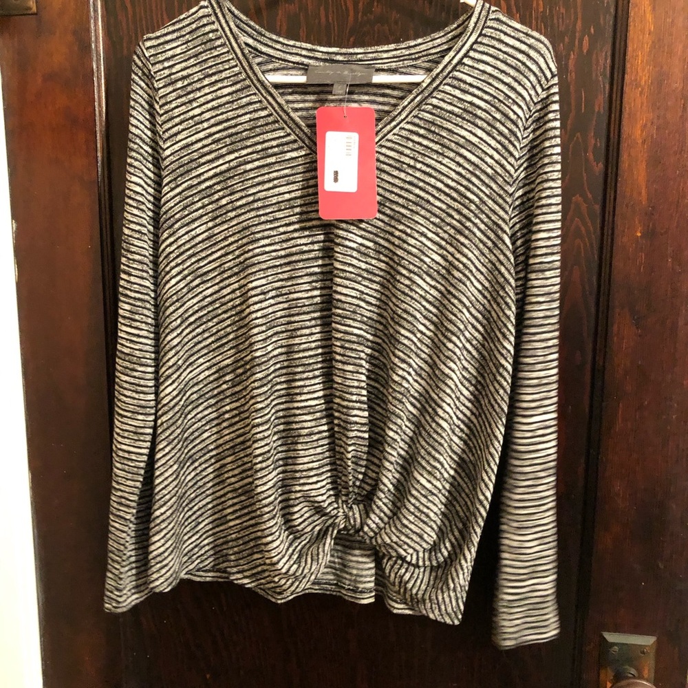 Sunday in Brooklyn Striped Long Sleeve, Small